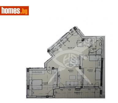 Тристаен, 109m² - Апартамент за продажба - 115411211