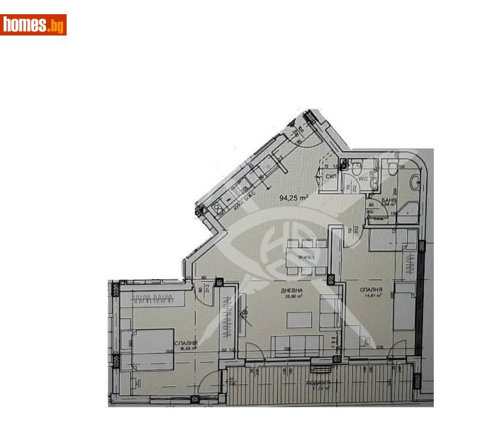 Тристаен, 109m² - Жк. Лозенец, София - Апартамент за продажба - ЕКС НВД - 115411211