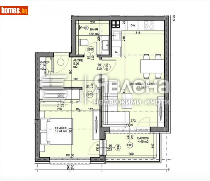 Двустаен, 72m² - Кв. Галата, Варна - Апартамент за продажба - ЯВЛЕНА - 115422859