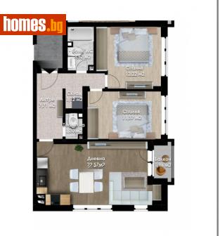 Тристаен, 95m² - Апартамент за продажба - 115465540