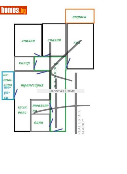Четиристаен, 90m² -  Център, Варна - Апартамент за продажба - Костас Хоум - 115477813