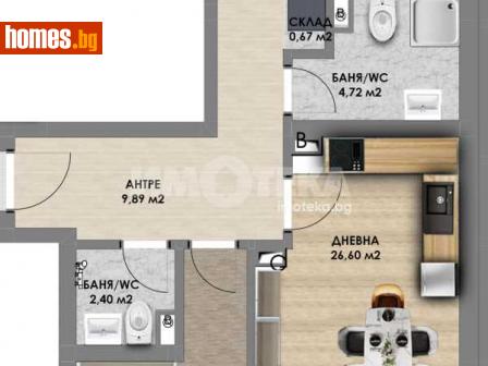 Тристаен, 113m² - Апартамент за продажба - 115479536