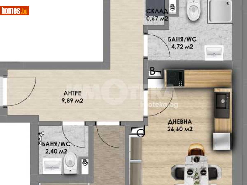 Тристаен, 113m² - Пловдив, Пловдив - Апартамент за продажба - ИМОТЕКА АД - 115479536
