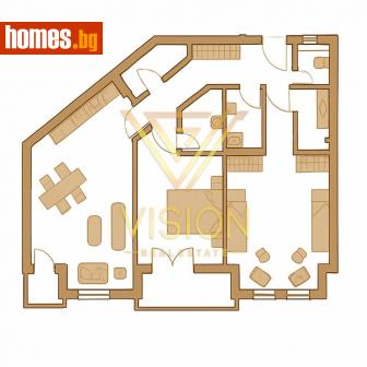 Тристаен, 122m² - Апартамент за продажба - 115492029