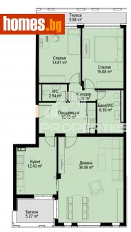 Четиристаен, 151m² - Апартамент за продажба - 115492559