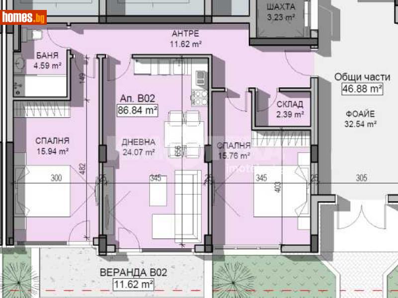 Тристаен, 101m² - София, София - град - Апартамент за продажба - ИМОТЕКА АД - 115494131