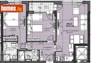 Тристаен, 98m² - Апартамент за продажба - 115506455