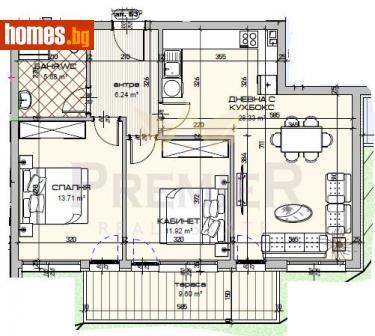Тристаен, 107m² - Апартамент за продажба - 115531661