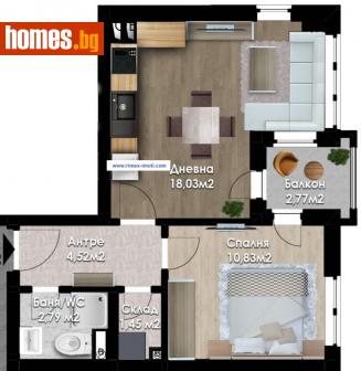 Двустаен, 65m² - Апартамент за продажба - 115542255