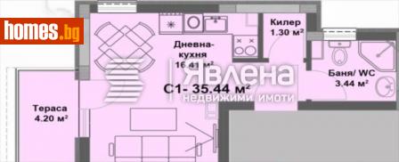 Едностаен, 35m² - Апартамент за продажба - 115545350