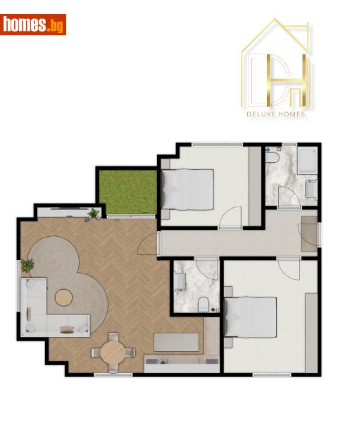 Тристаен, 99m² - Кв. Беломорски, Пловдив - Апартамент за продажба - Deluxe Homes - 115546608