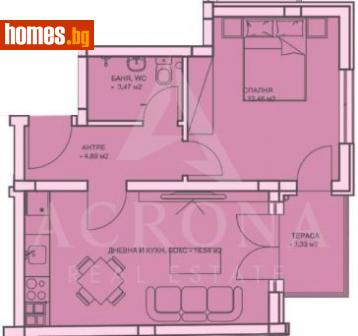 Двустаен, 69m² - Апартамент за продажба - 115547873