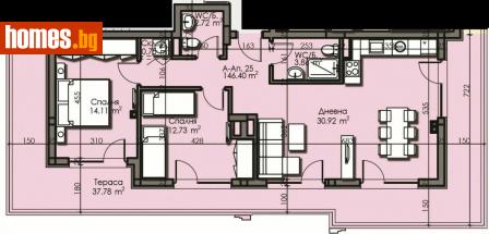 Тристаен, 146m² - Апартамент за продажба - 115552790