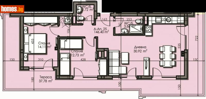 Тристаен, 146m² - Жк. Изгрев, Бургас - Апартамент за продажба - Имоти Бургас ЕООД - 115552790