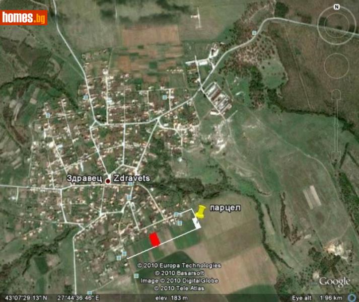 Парцел, 1068m² - С.Здравец, Варна - Парцел за продажба - БГ Имоти ООД - 115561658