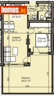 Двустаен, 87m² - Апартамент за продажба - 115568153