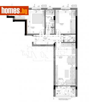 Тристаен, 102m² - Апартамент за продажба - 115569449