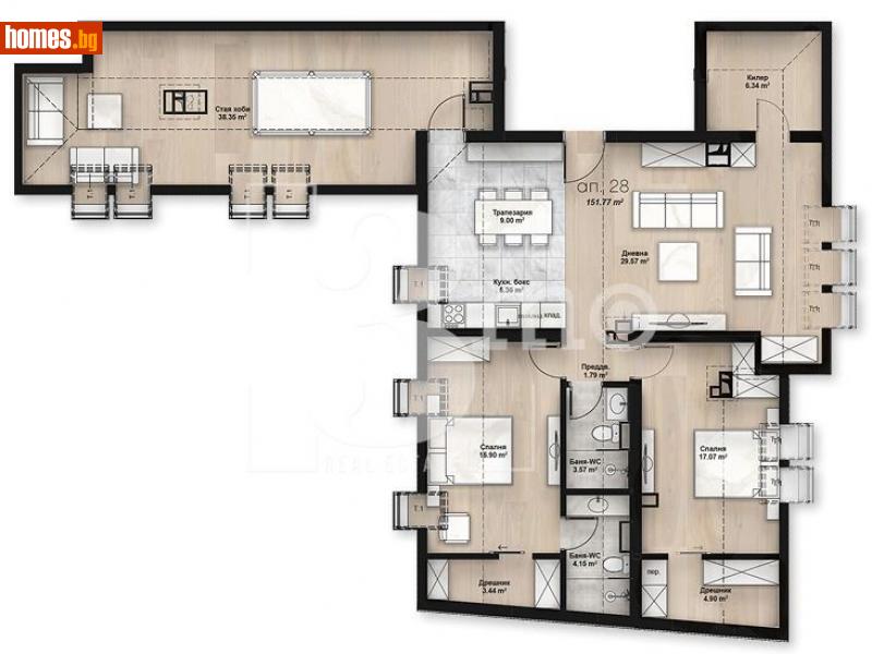 Четиристаен, 168m² - Жк. Люлин 2, София - Апартамент за продажба - 3mo офис Амалтея - 115574043