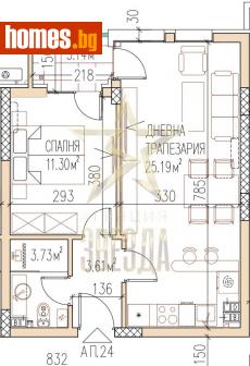 Двустаен, 63m² - Апартамент за продажба - 115574438