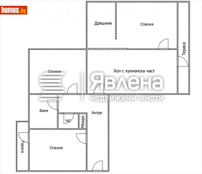 Четиристаен, 100m² - Жк. Изток, София - Апартамент за продажба - ЯВЛЕНА - 115574962