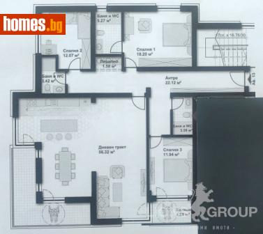Четиристаен, 201m² - Апартамент за продажба - 115594135