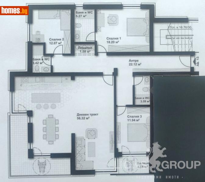 Четиристаен, 201m² - Кв. Владиславово, Варна - Апартамент за продажба - LIONS GROUP - 115594135