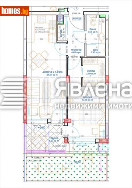 Двустаен, 75m² - Кв. Малинова Долина, София - Апартамент за продажба - ЯВЛЕНА - 115638433