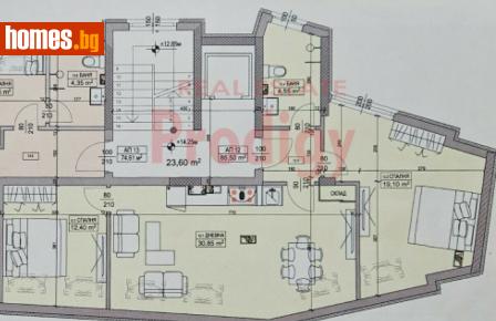 Тристаен, 100m² - Апартамент за продажба - 115645430