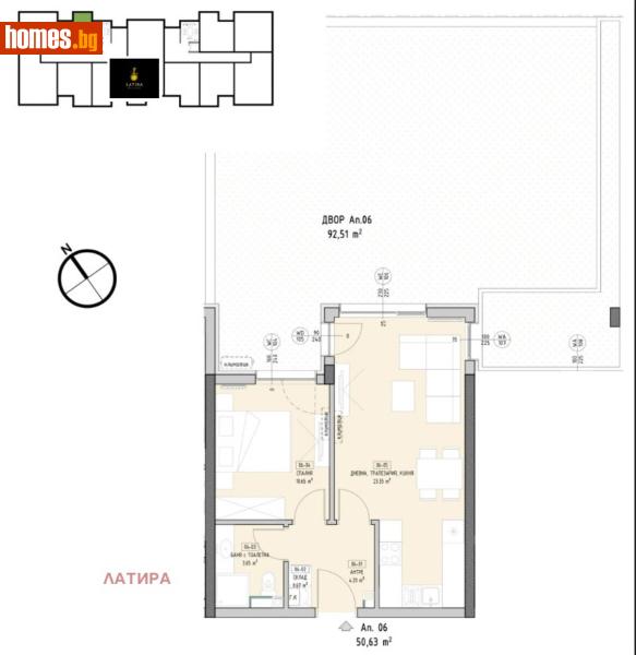 Двустаен, 151m² - Кв. Малинова Долина, София - Апартамент за продажба - LATIRA - 115648450