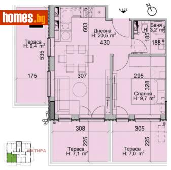 Двустаен, 80m² - Апартамент за продажба - 115649952