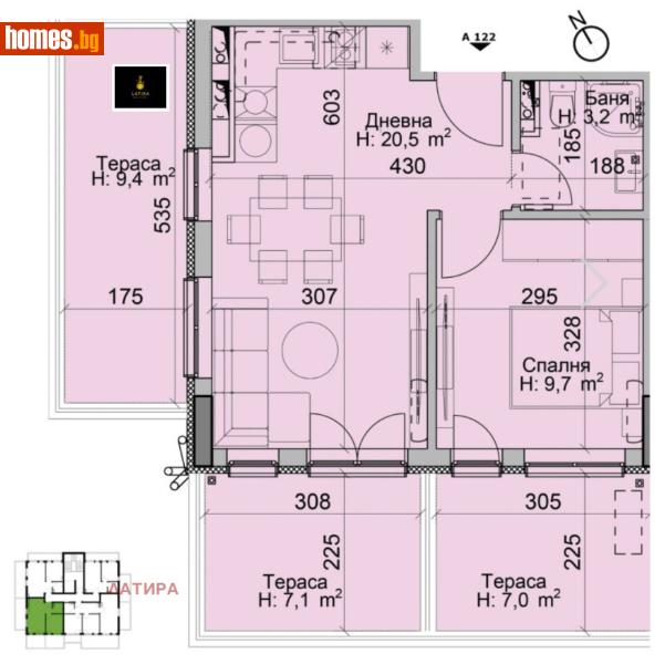 Двустаен, 80m² - Кв. Модерно Предградие, София - Апартамент за продажба - LATIRA - 115649952