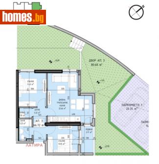 Тристаен, 157m² - Апартамент за продажба - 115655470