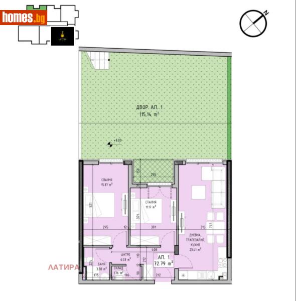 Тристаен, 198m² - Кв. Малинова Долина, София - Апартамент за продажба - LATIRA - 115655585