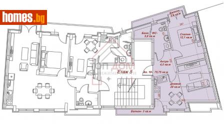 Двустаен, 75m² - Апартамент за продажба - 115661697