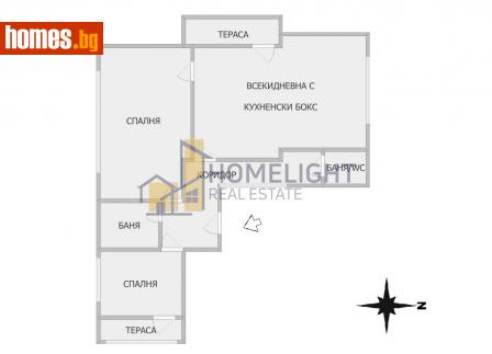 Тристаен, 90m² - Апартамент за продажба - 115666889