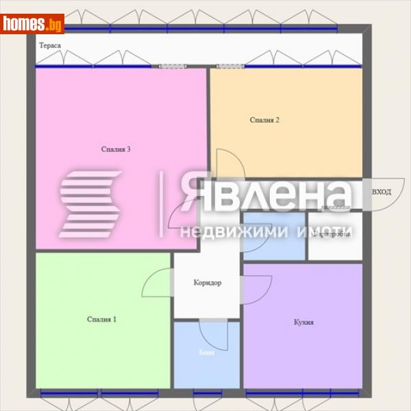 Тристаен, 87m² - Жк. Борово, София - Апартамент за продажба - ЯВЛЕНА - 115668807