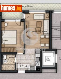 Двустаен, 60m² - Апартамент за продажба - 115677213