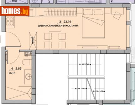Едностаен, 40m² - Апартамент за продажба - 115684344