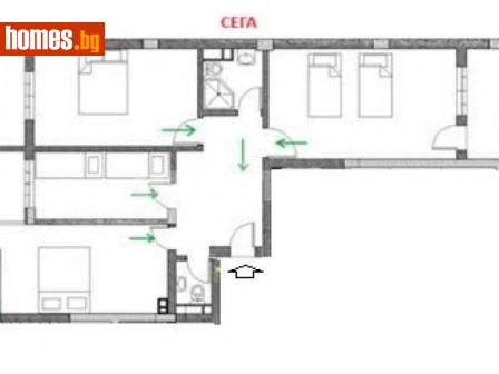 Тристаен, 116m² - Апартамент за продажба - 115695173