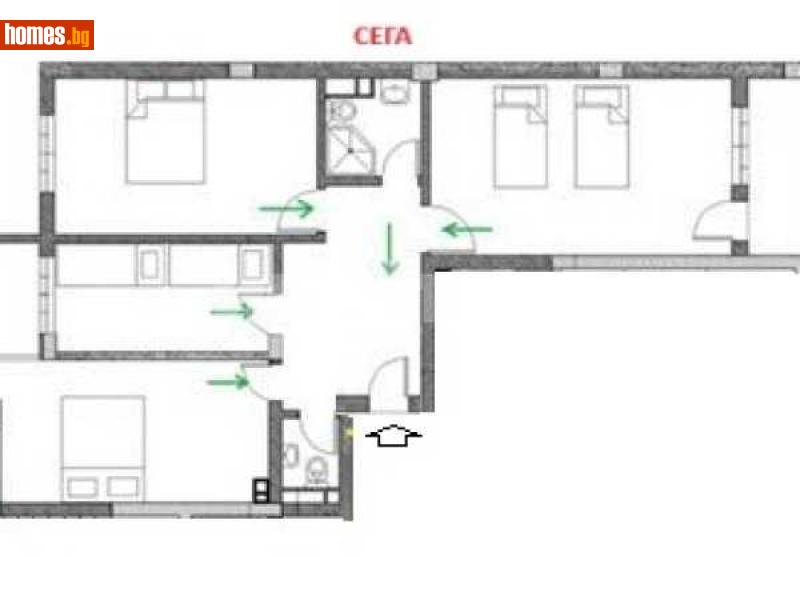 Тристаен, 116m² -  Студентски Град, София - Апартамент за продажба - ИМОТЕКА АД - 115695173
