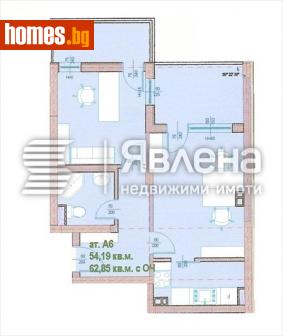 Двустаен, 63m² - Апартамент за продажба - 115695232