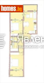 Тристаен, 96m² - Апартамент за продажба - 115695235