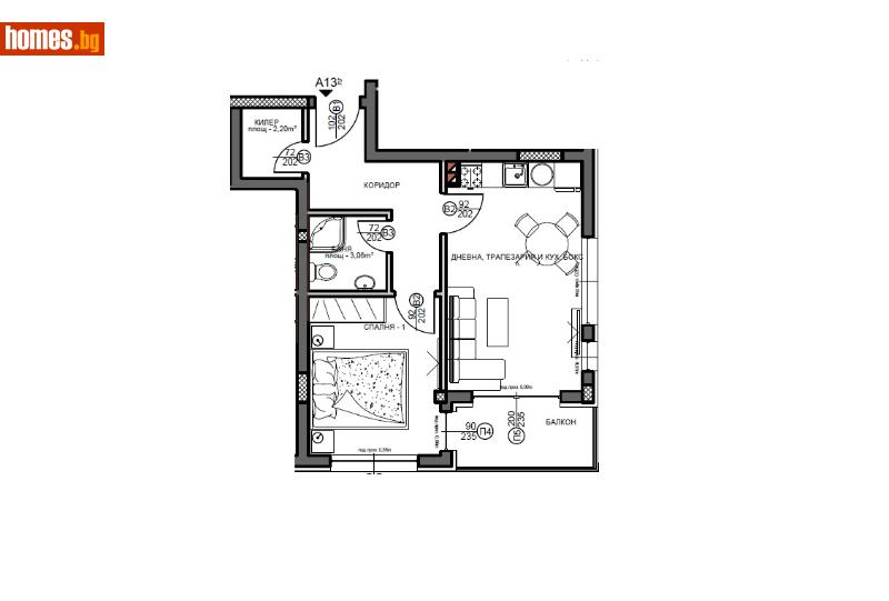 Двустаен, 64m² - Жк. Любен Каравелов, Хасково - Апартамент за продажба - ТБС БГпропъртис - 115695884