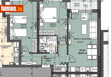 Тристаен, 102m² - Апартамент за продажба - 115707573