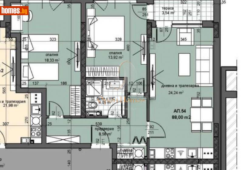 Тристаен, 102m² - Жк. Тракия, Пловдив - Апартамент за продажба - OPEN Homes - 115707573
