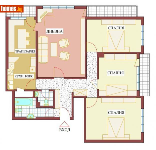 Четиристаен, 130m² -  Център, София - Апартамент за продажба - БОКАР НЕДВИЖИМИ ИМОТИ - 115716386
