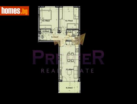 Тристаен, 83m² - Апартамент за продажба - 115717095