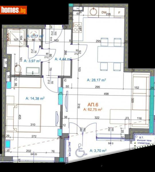 Двустаен, 75m² - Жк. Братя Миладинови, Бургас - Апартамент за продажба - Имоти Бургас ЕООД - 115719202