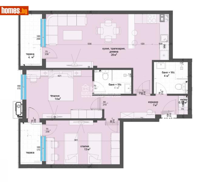 Тристаен, 104m² - Кв. Кършияка, Пловдив - Апартамент за продажба - КОНДОР НЕДВИЖИМИ ИМОТИ - 115726318