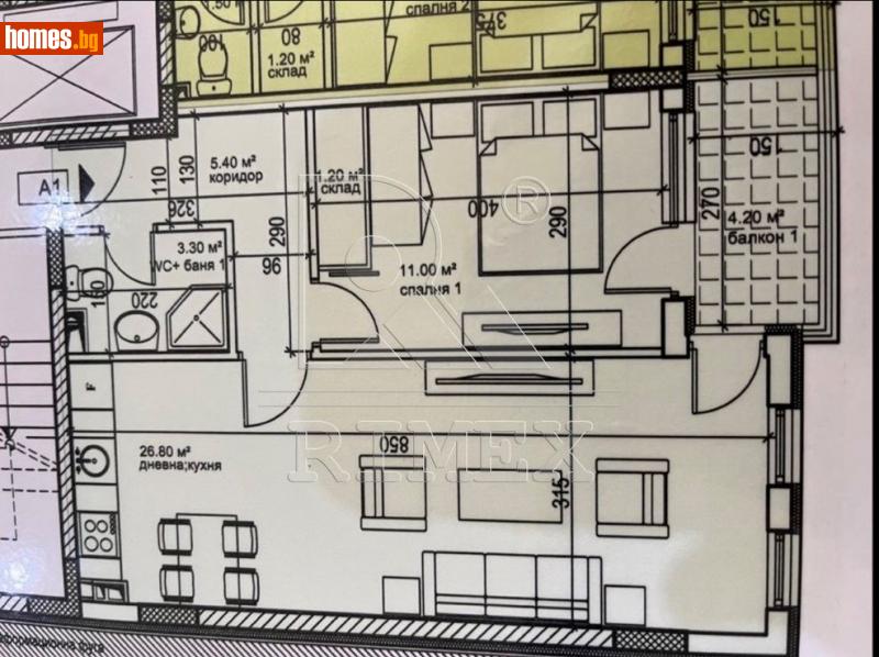 Двустаен, 72m² - Кв. Кършияка, Пловдив - Апартамент за продажба - Римекс Имоти - 115736251